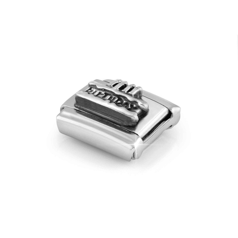 Element link do bransoletkin Nomination Urodzinowy tort 330101 20 stal i srebro 925
