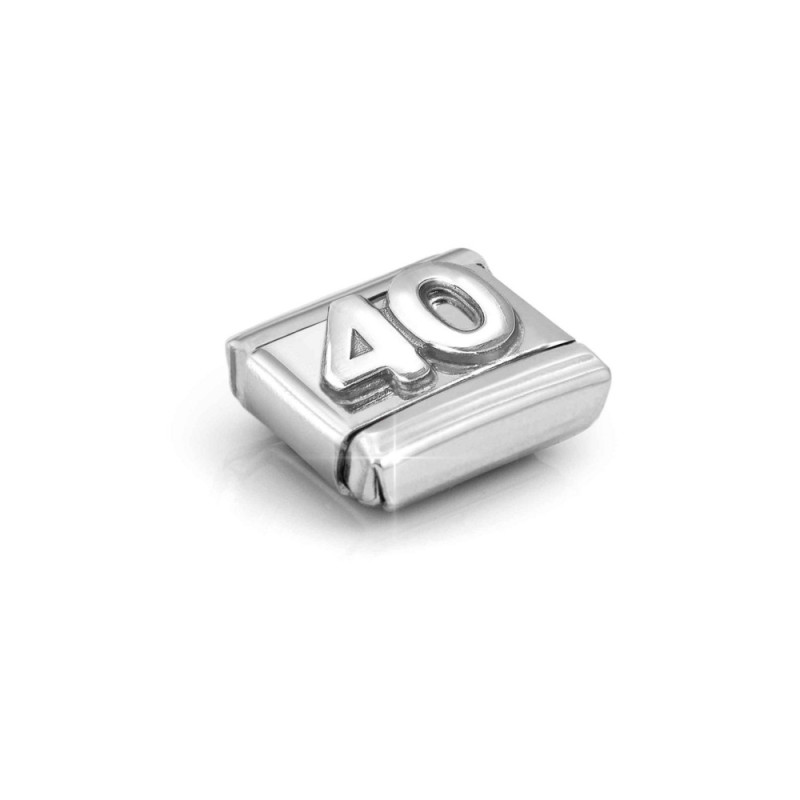 Element linkdo bransoletki Nomination cyfra 40 model 330101 59 stal i srebro 925