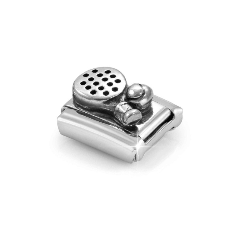 Element link do bransoletki Nomination Rakieta do padla 330101 78 stal i srebro 925