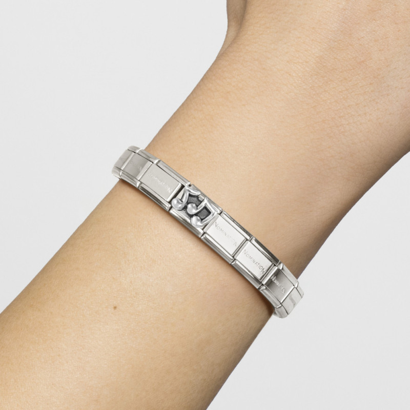 Element link do bransoletki Nomination Nuty 330101 86 stal i srebro 925