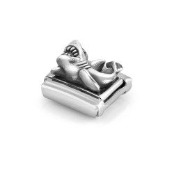 Element link do bransoletki Nomination Rekin 330101 87 stal i srebro 925