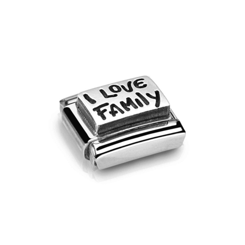 Element Link do bransoletki NOMINATION Composable I love family 330102 34 stal i srebro 925