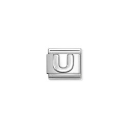 Element link do bransoletki Nomination Literka U 330113 21 stal i srebro 925