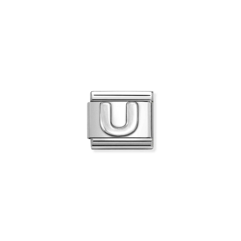 Element link do bransoletki Nomination Literka U 330113 21 stal i srebro 925