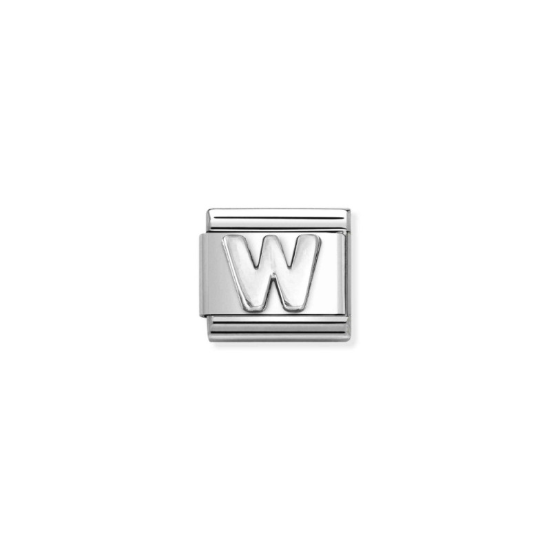 Element link do bransoletki Nomination Literka W 330113 23 stal i srebro 925