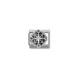 Element link do bransoletki Nomination Kompas 330114 01 stal i srebro 925