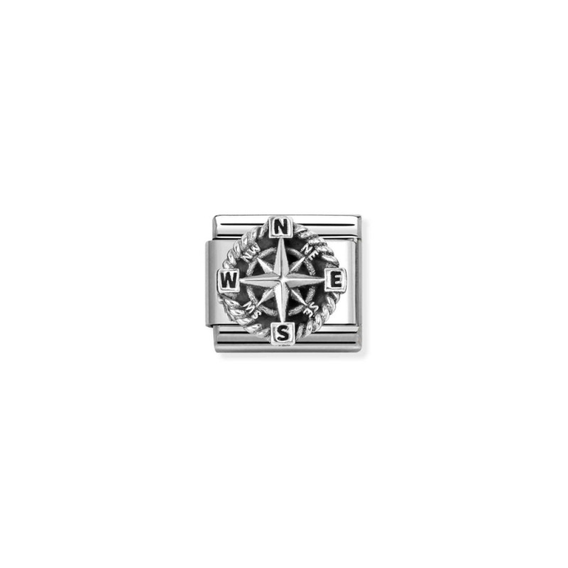 Element link do bransoletki Nomination Kompas 330114 01 stal i srebro 925
