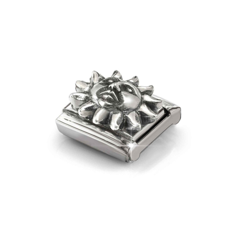Element link do bransoletki Nomination Słońce 330114 04 stal i srebro 925