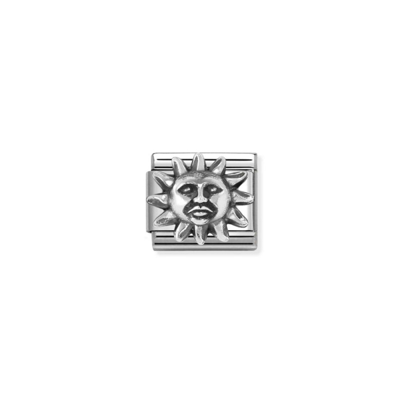 Element link do bransoletki Nomination Słońce 330114 04 stal i srebro 925
