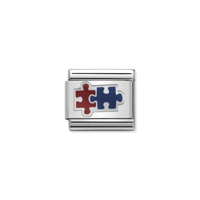 Element link do bransoletki Nomination Puzzle 330202 37 stal i srebro 925