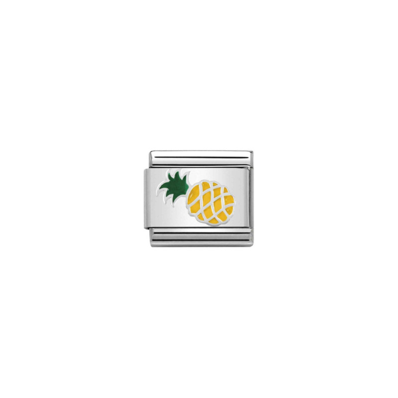 Element link do bransoletki Nomination Ananas 330202 45 stal i srebro 925
