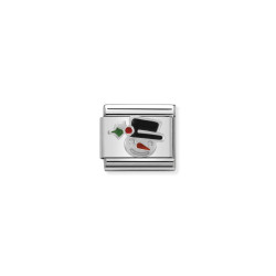Element link do bransoletki Nomination Bałwanek 330204 11 stal i srebro 925