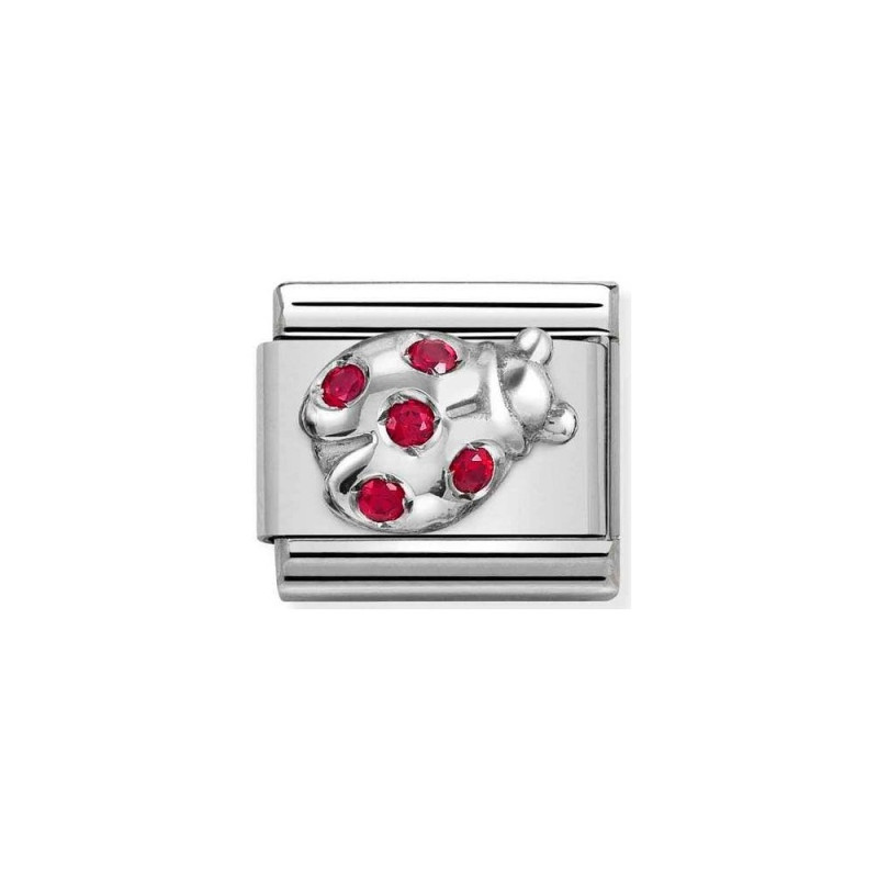 Element link do bransoletki Nomination Biedronka 330304 36 stal i srebro 925