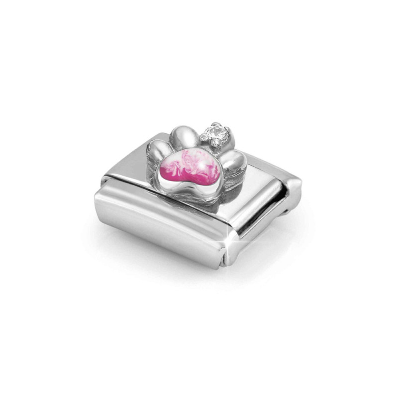 Element link do bransoletki Nomination Psia łapka 330321 13 stal i srebro 925