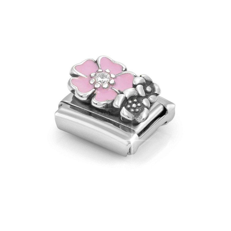 Element link do bransoletki Nomination Kwiaty 330325 02 stal i srebro 925