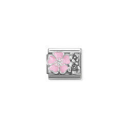 Element link do bransoletki Nomination Kwiaty 330325 02 stal i srebro 925