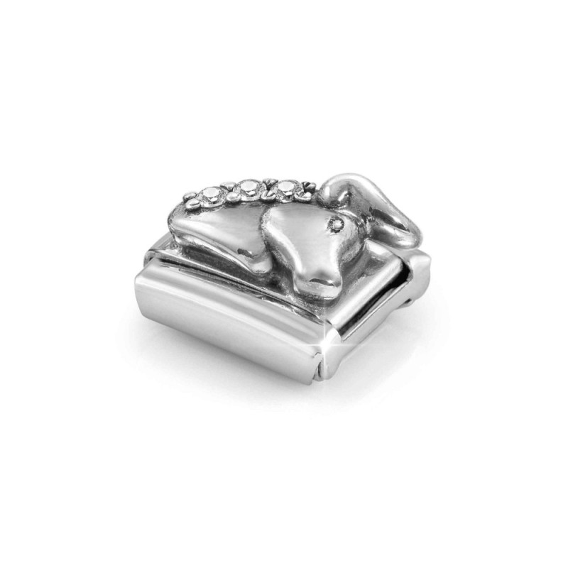 Element link do bransoletki Nomination Zodiac Byk 330326 02 stal i srebro 925