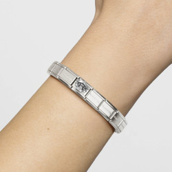Element link do bransoletki Nomination Zodiac Waga 330326 07 stal i srebro 925
