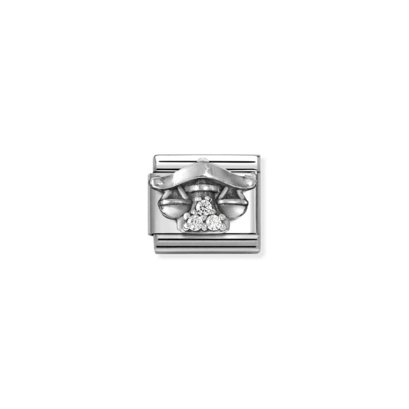 Element link do bransoletki Nomination Zodiac Waga 330326 07 stal i srebro 925