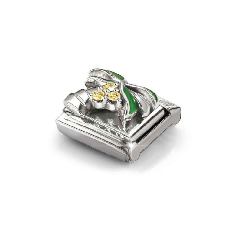 Element link do bransoletki Nomination Palma 330328 22 stal i srebro 925