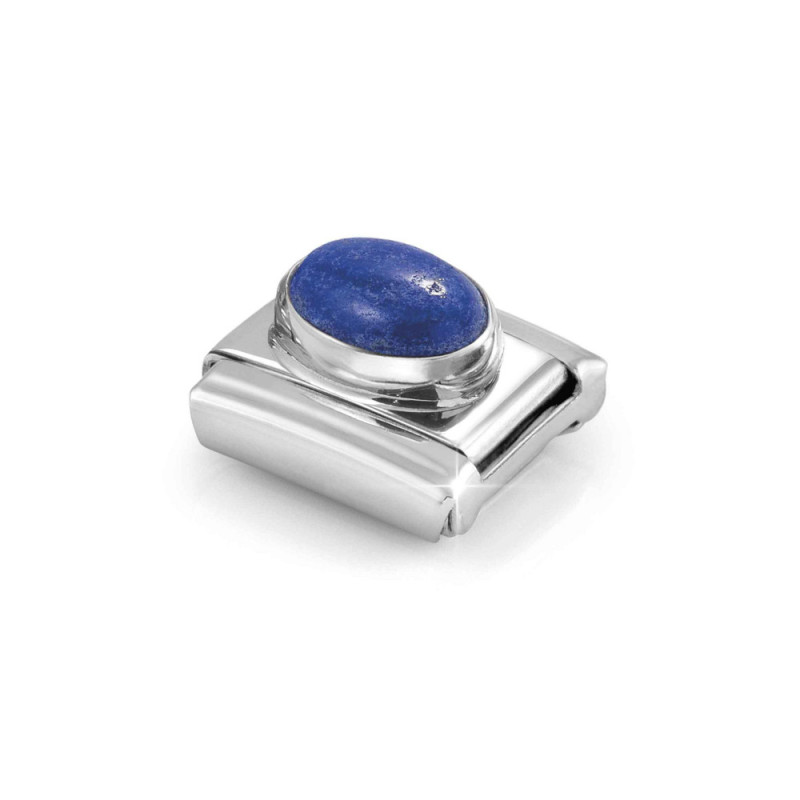 Element link do bransoletki Nomination z Lapis Lazuli 330510 09 stal i srebro 925