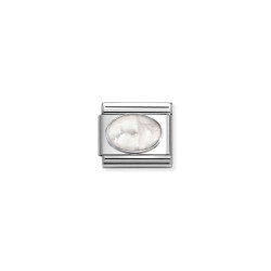 Element link do bransoletki Nomination z Howlitem 330510 45 stal i srebro 925