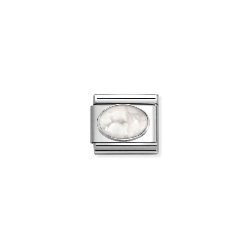 Element link do bransoletki Nomination z Howlitem 330510 45 stal i srebro 925