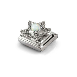 Element link do bransoletki Nomination Rozgwiazda z opalem jubilerskim 330511 05 stal i srebro 925