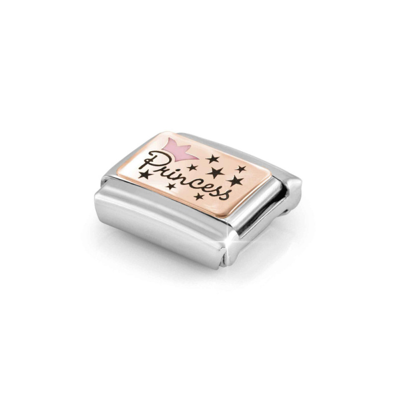 Element link do bransoletki Nomination Princess 430204 02 stal i różowe złoto 9 karat