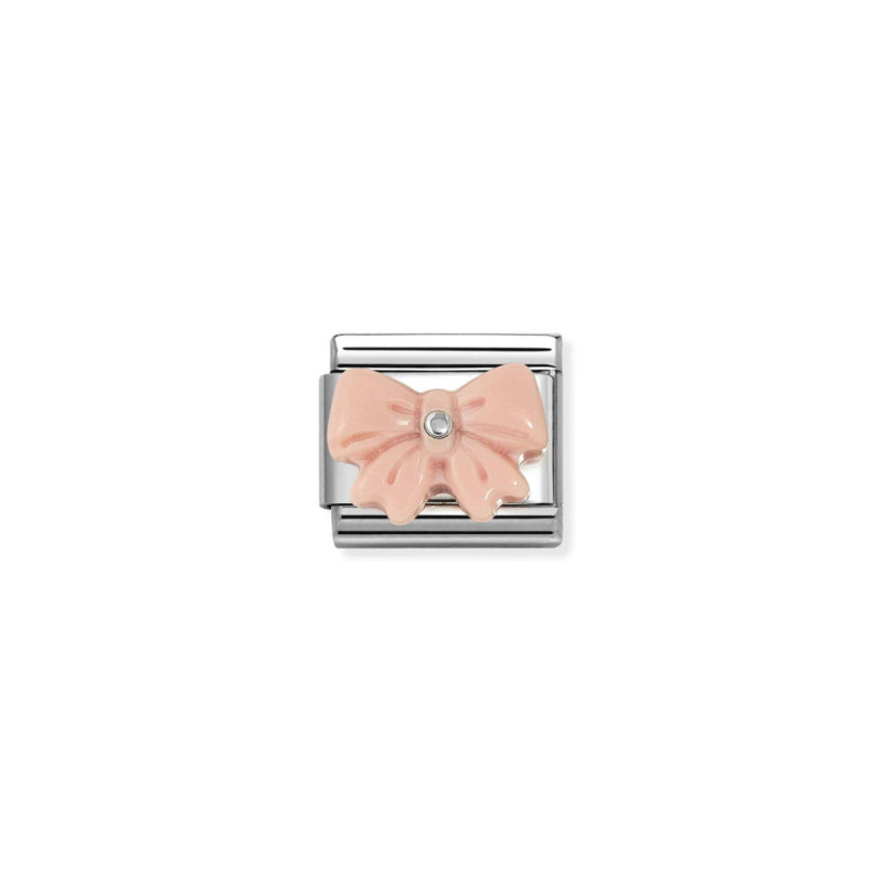 Element link do bransoletki Nomination Kokarda 330509 21 stal i srebro 925