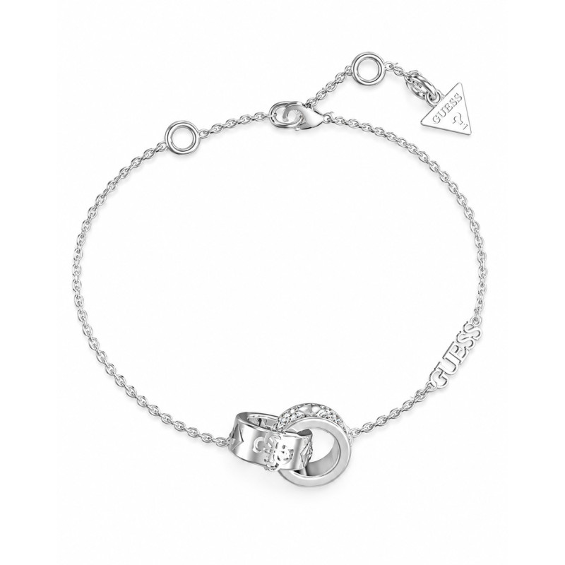 Bransoletka Guess srebrna z cyrkoniami JUBB03282JWRH - JubilerSezam.pl