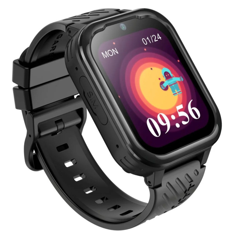 Zegarek dziecięcy Garett Kids Essa 4G czarny 5904238485682 samrtwatch