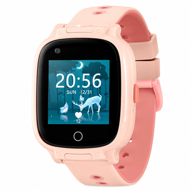 Zegarek Garett Kids Twin 4G różowy 5904238484326 smartwatch
