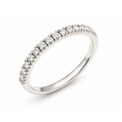Pierścionek z Białego Złota z Cyrkoniami Rings pr. 585 - JubilerSezam.pl