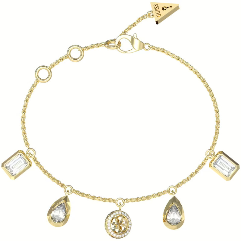 Bransoleta damska GUESS 4G Light JUBB05239JWYG stal z kryształkami
