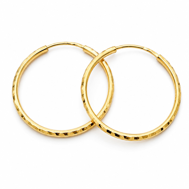 Kolczyki złote kółka 20mm 585 damskie | Jubiler Sezam