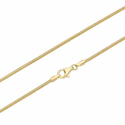 Złoty łańcuszek snake pr. 585 - JubilerSezam.pl