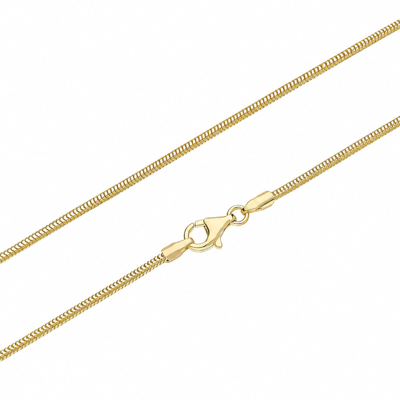 Złoty łańcuszek snake pr. 585 - JubilerSezam.pl
