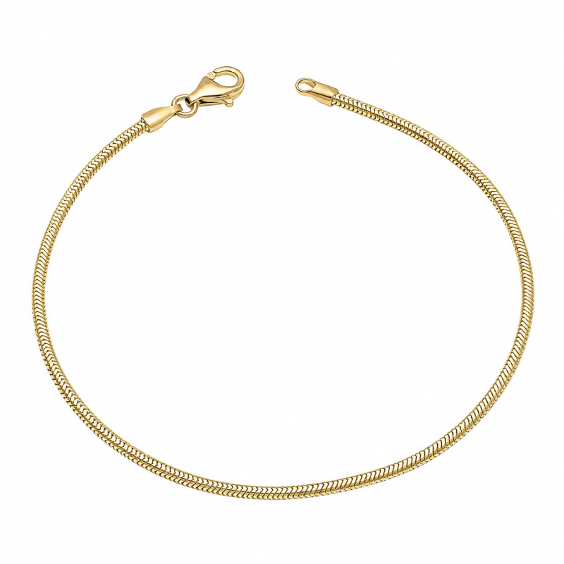 Złota Bransoletka Snake pr. 585 - JubilerSezam.pl