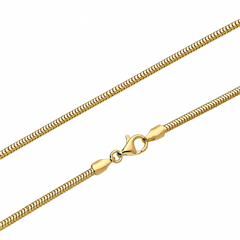 Złoty łańcuszek snake pr. 585 - Męski styl - JubilerSezam.pl