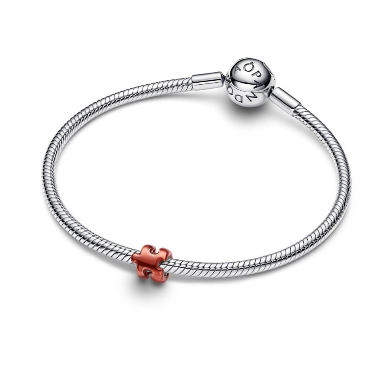 Charms Pandora pomarańczowy puzzel - Jubiler Sezam