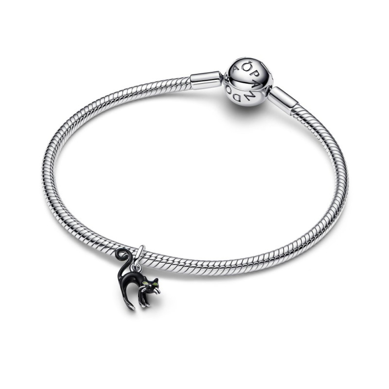 Charms-zawieszka Czarny kot Pandora - Jubiler Sezam