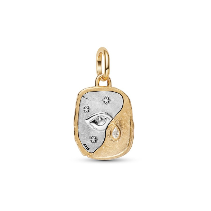 Charms-medalion Oko Pandora z cyrkonią - Jubiler Sezam