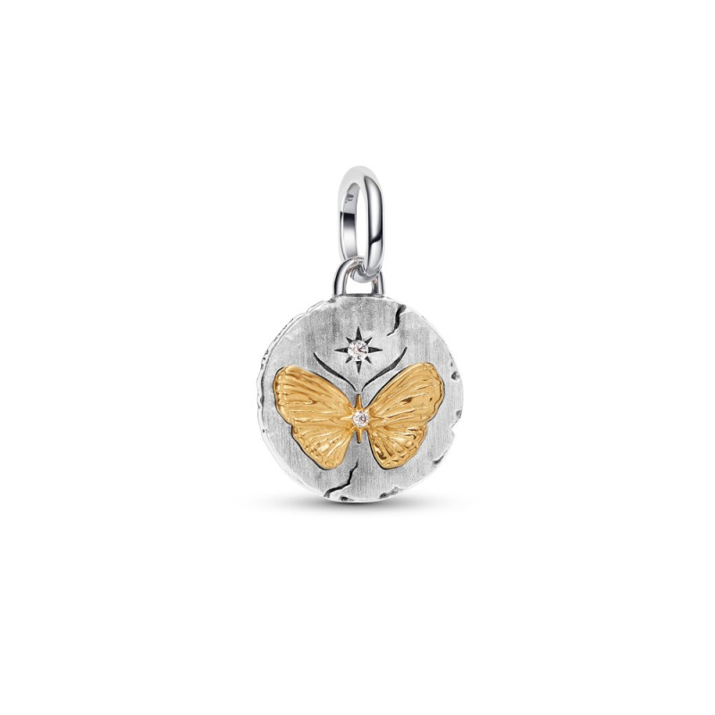 Charms-medalion Pandora Motyl z cyrkonią - Jubiler Sezam
