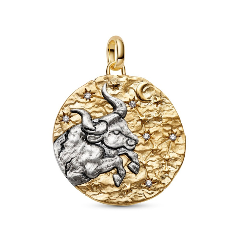 Zawieszka Pandora medalion Byk zodiak - Jubiler Sezam