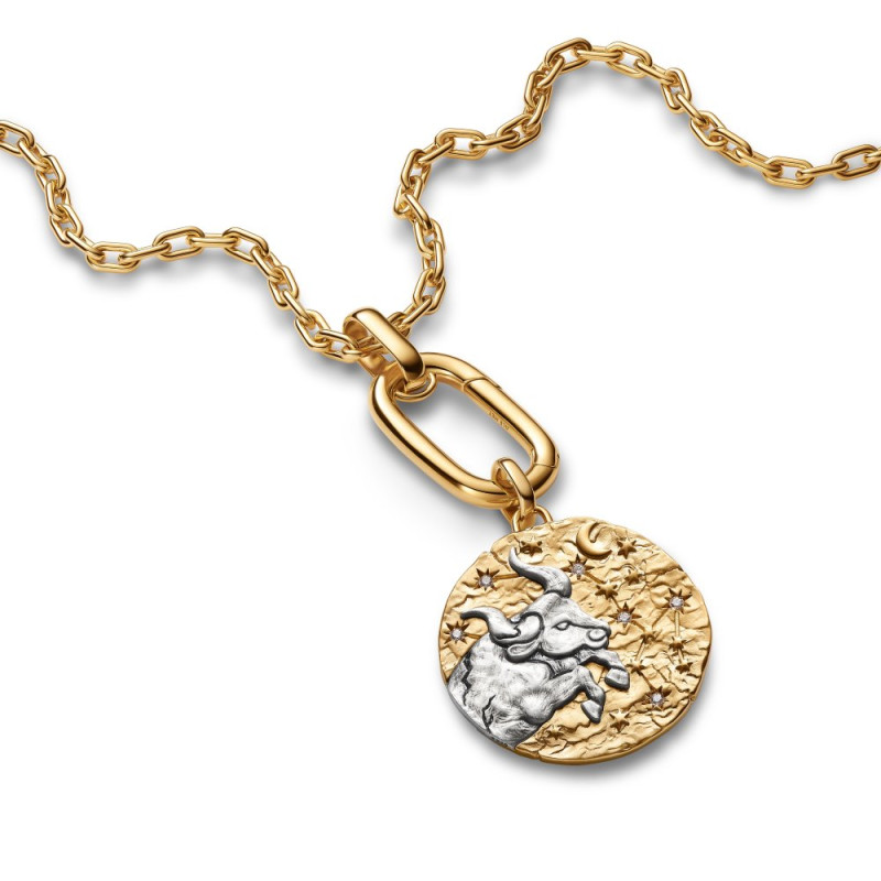 Zawieszka Pandora medalion Byk zodiak - Jubiler Sezam