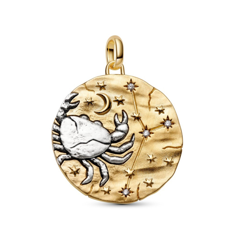 Zawieszka Pandora medalion znak zodiaku Rak - Jubiler Sezam