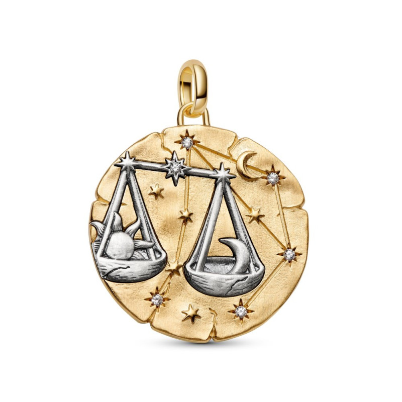 Charms Pandora medalion znak Wagi - Jubiler Sezam