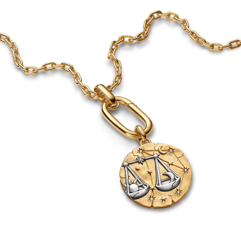Charms Pandora medalion znak Wagi - Jubiler Sezam