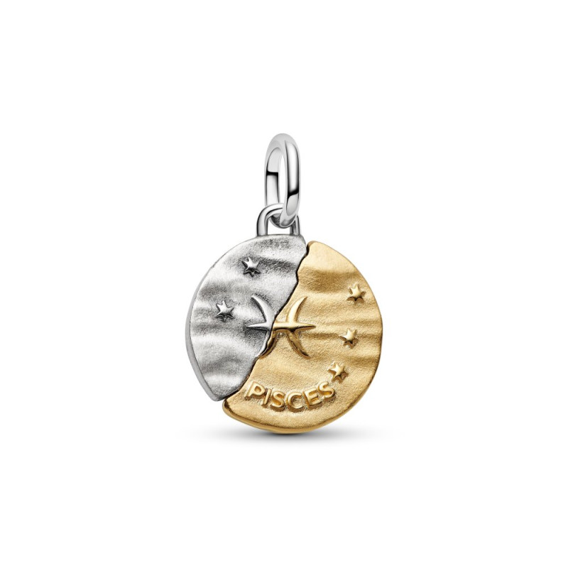 Charms-medalion Pandora znak zodiaku Ryby 764991C01